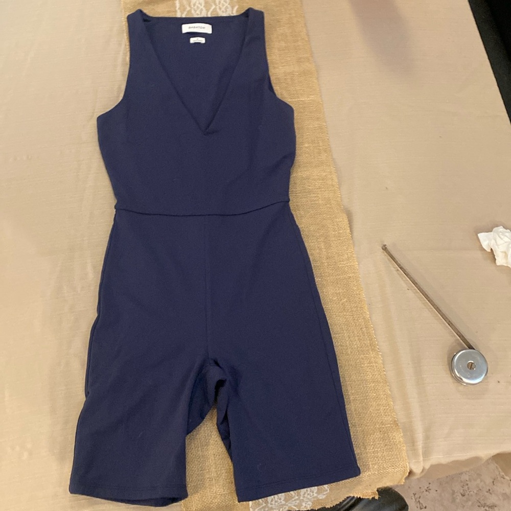 Aritzia, babaton romper, deep blue size small